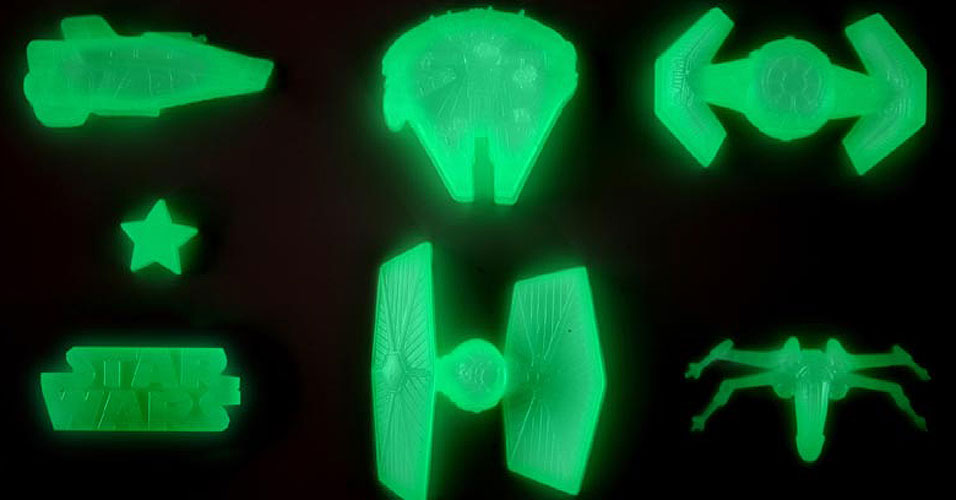 Glow in the Dark 2D Molded Stickers