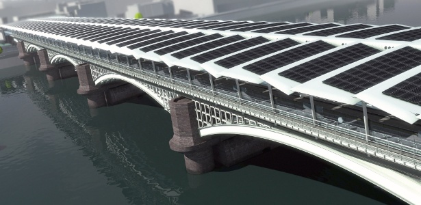 Sustentável: nova estação de Blackfriars terá 4,4 mil painéis solares sobre sua cobertura - solarcentury.co.uk/Divulgação